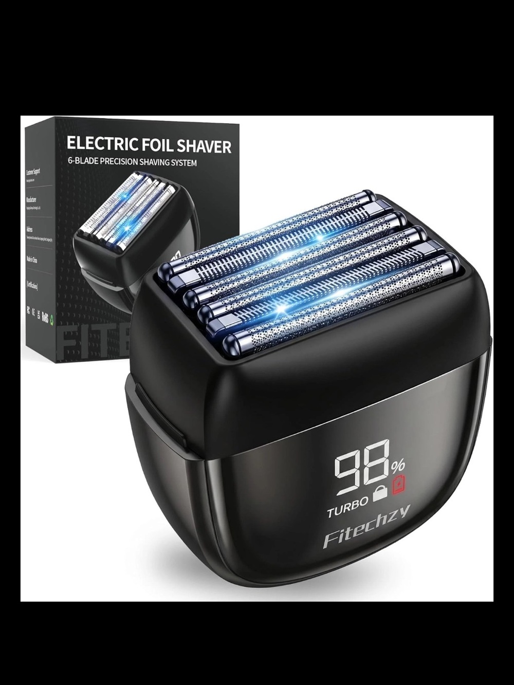 Electric Foil Shaver for Men, 6-Blade Razor for a Comfortable Shave Close, comfo